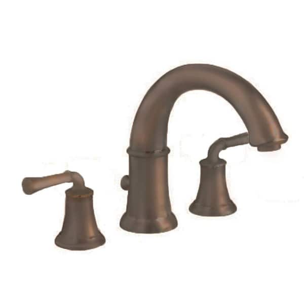 American Standard Portsmouth 2-Handle Deck-Mount Roman Tub Faucet, Less Personal Shower, Lever Handles in Oil Rubbed Bronze