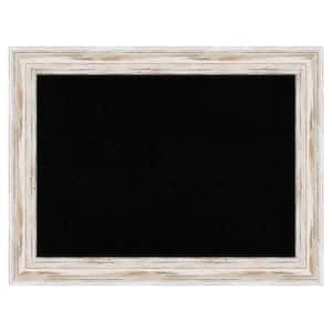 Amanti Art Shiplap White Wood Framed Black Corkboard 40 in. x 28 in ...
