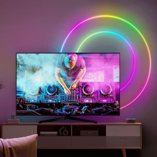 Govee RGBIC 13.1 ft. Smart Neon Plug-In Indoor Color Changing Wi-Fi Enabled  Rope Light (1-Rope) H61A3AD1 - The Home Depot