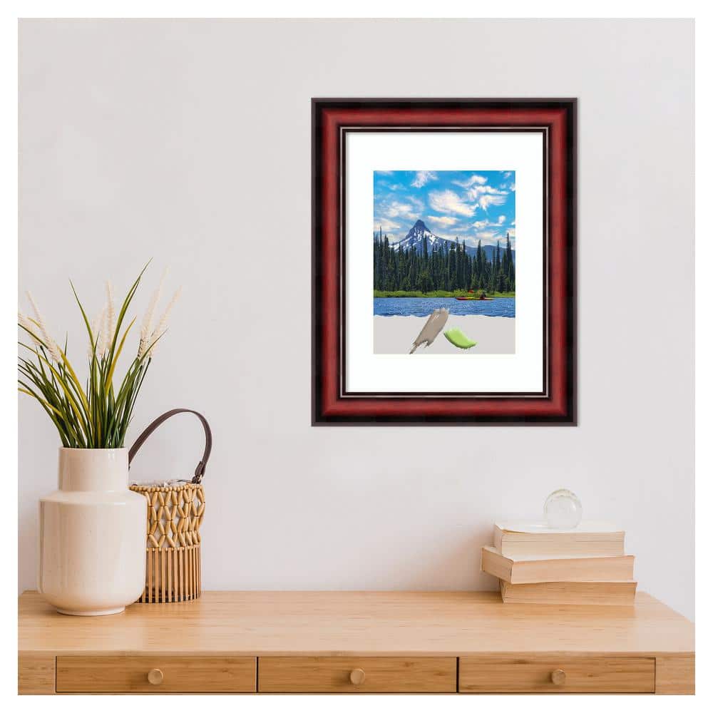 Rubino Cherry Scoop 14" x 17" Wood Picture Frame