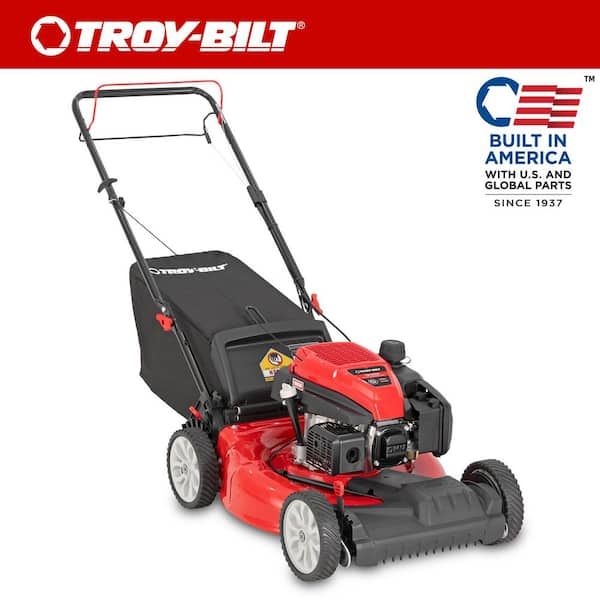 21 in. 163cc OHV Engine Front-Wheel Drive 2-in-1 Gas Walk Behind Lawn Mower with Tri-Action Cutting System