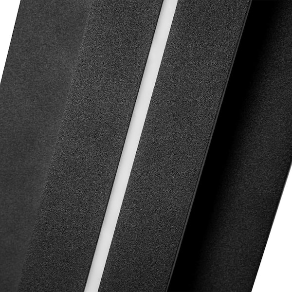 Asher 18 in. Industrial Black Hardwired Aluminum Integrated LED IP54 Waterproof Cylinder Outdoor Wall Sconce