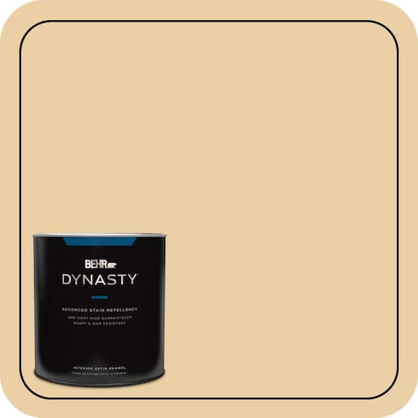 BEHR DYNASTY 1 qt. #M300-3 Harmonious Gold Satin Enamel Interior Stain-Blocking Paint & Primer