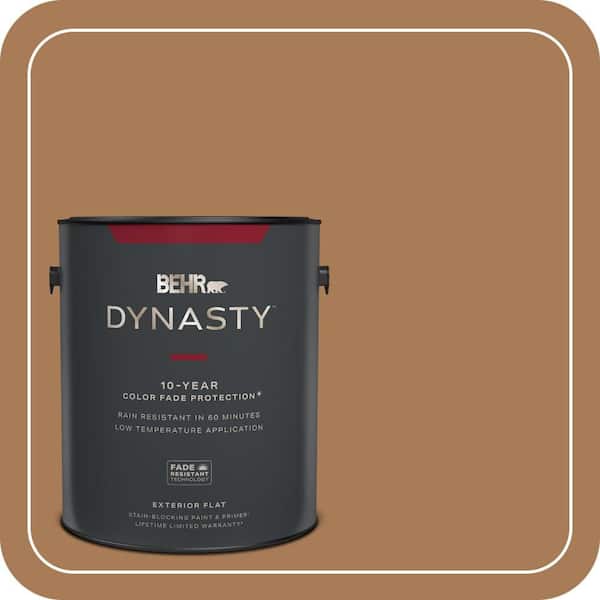 BEHR DYNASTY 1 gal. #S270-7 Antique Penny Flat Exterior Stain-Blocking Paint & Primer