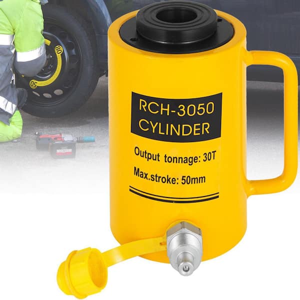 30-Ton Hydraulic Cylinder Jack Hollow Single Acting Hydraulic Ram Cylinder 50 mm Hydraulic Lifting Cylinders