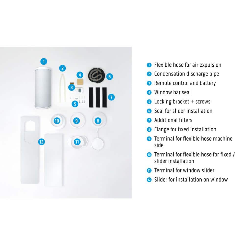 Dolceclima Dolceclima 14000 BTU Portable Air Conditioner for 550 Square Feet with Heater and Remote Included