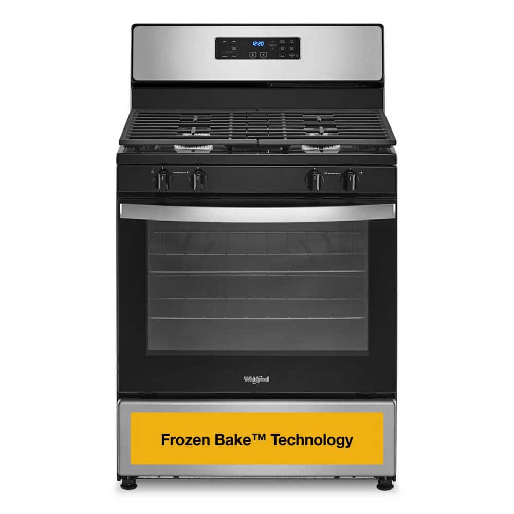 30 in. 4 Burner Freestanding Gas Range in. Stainless Steel