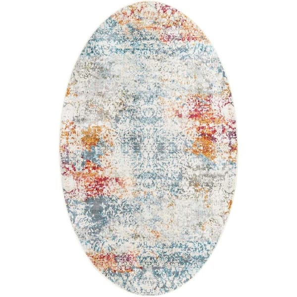 Unique Loom Baracoa Panamericana Cream 5' 0 x 8' 0 Area Rug