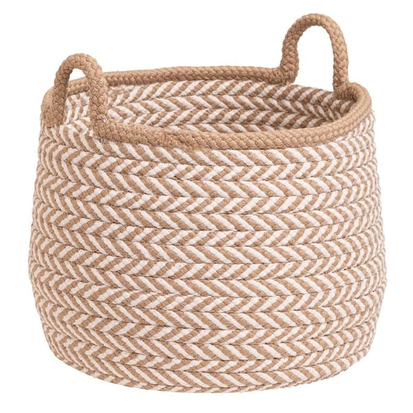 Taupe Y-Weave Storage Basket, Extra Small