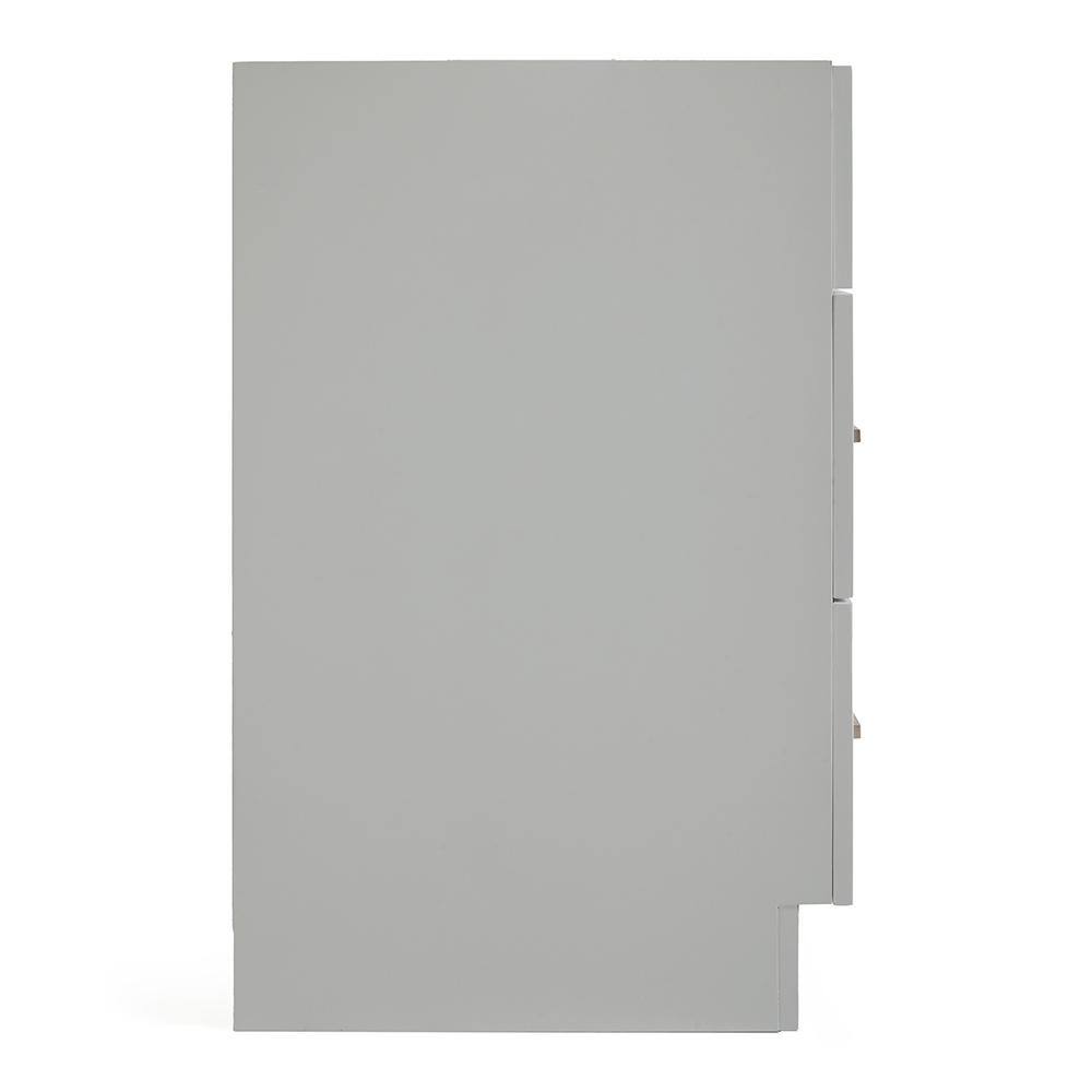 Hamlet 48" Gray Single Freestanding Vanity Cabinet with Nickel Hardware