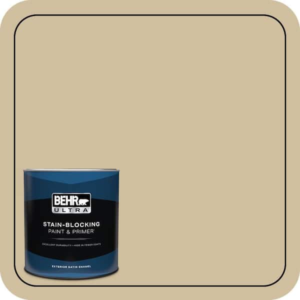 BEHR ULTRA 1 qt. #S320-3 Final Straw Satin Enamel Exterior Paint & Primer