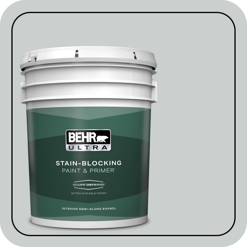 5 gal. #720E-2 Light French Gray Extra Durable Semi-Gloss Enamel Interior Paint & Primer price history on PriceWatchPro