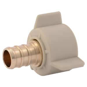 1/2 in. PEX Barb x 1/2 in. NPSM Female Brass Adapter Fitting (10-Pack)