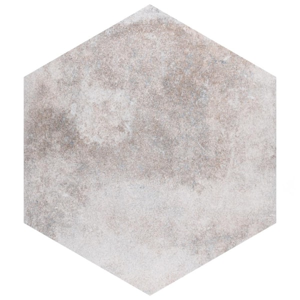 Merola Tile Americana Boston Hex Downtown 7 in. x 8-1/8 in. Porcelain Floor and Wall Take Home Tile Sample