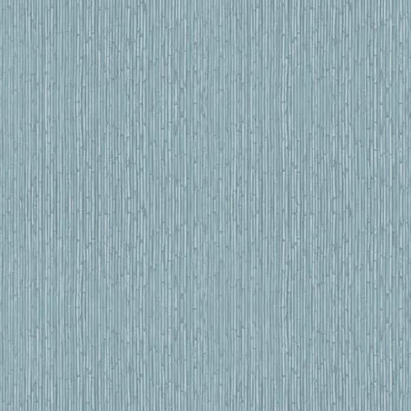 Unbranded Into The Wild Blue Bamboo Paper Non-Pasted Non-Woven Wallpaper Roll