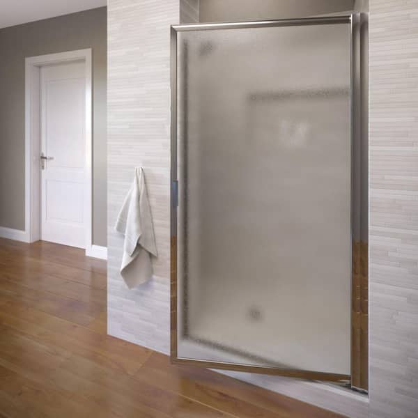 Sopora 37 in. x 67 in. Framed Pivot Shower Door in Chrome