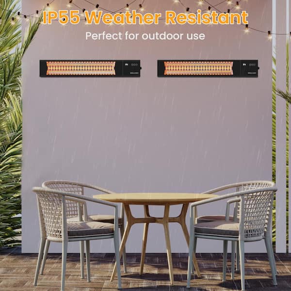 Outdoor Heater, Electric Patio Heater, with 3 Power store Settings, 1500W, Overheat Pr