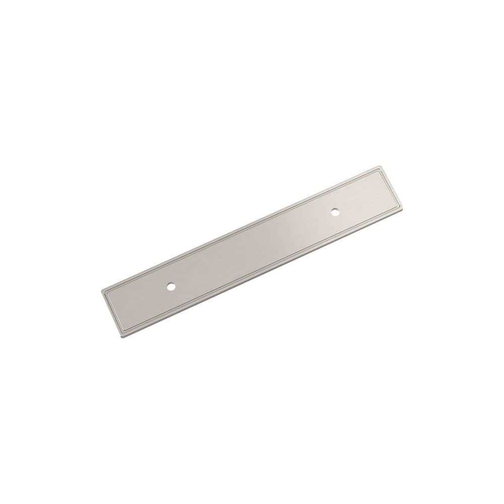 Thoreau 3-3/4 in. Center-to-Center Rectangle Satin Nickel Pull Cabinet Backplate price history on PriceWatchPro