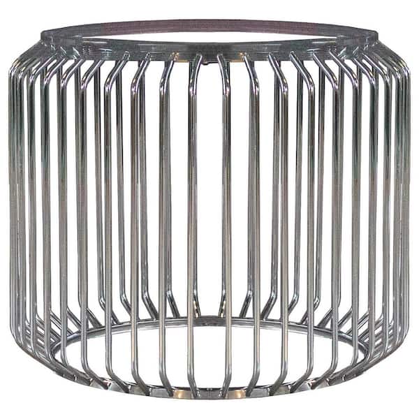 Veena Chrome Dining Table-Base Only