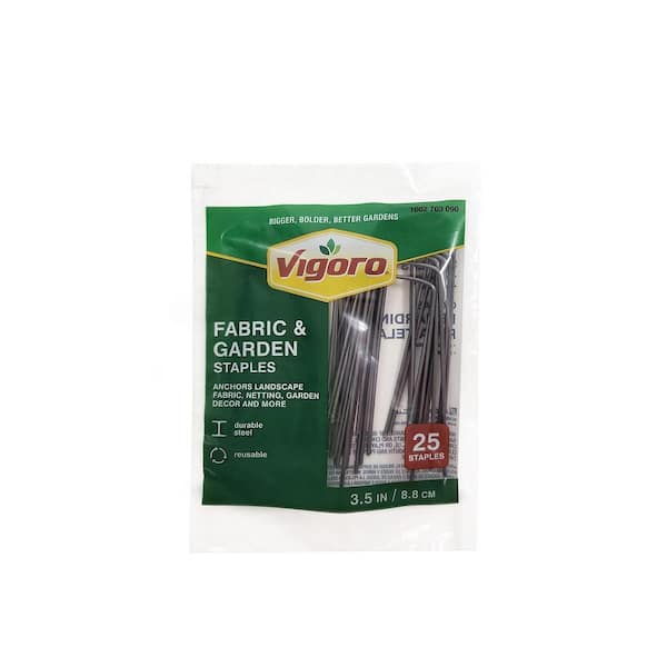 3.5 in. Weed Barrier Landscape Fabric Garden Staples (25-Pack)