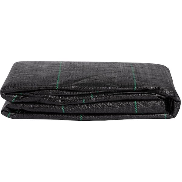 Geotextile Fabric 3.5 oz. Woven PP Driveway Drain Cloth 12.5 x 30 ft. 600 lbs. Tensile Strength, Heavy Duty Weed Barrier