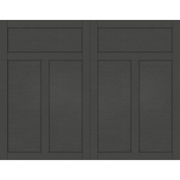 Canyon Ridge Elements 9 ft. x 7 ft. 6.5 Insulated Solid Design 12 Iron Ore Solid Garage Door Without Windows