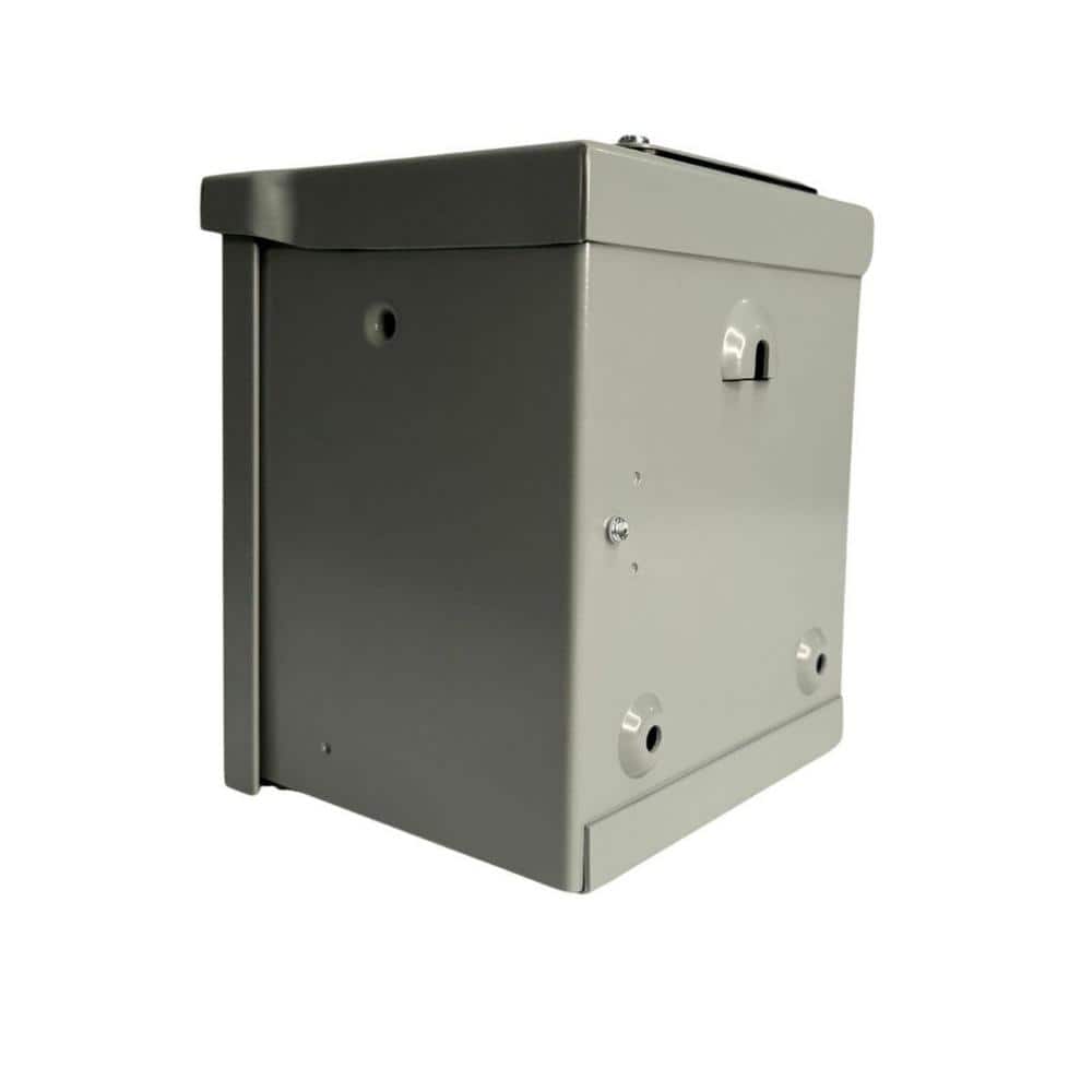 Deluxe Outdoor 50 Amp Steel Power Outlet Panel with Rainproof Enclosure