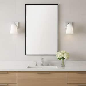 Miles 4.5 in. W x 8 in. H 1-Light Chrome Dimmable Wall Sconce with No Bulb Included