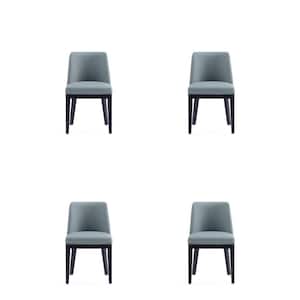 Gansevoort Pewter Faux Leather Dining Chair (Set of 4)