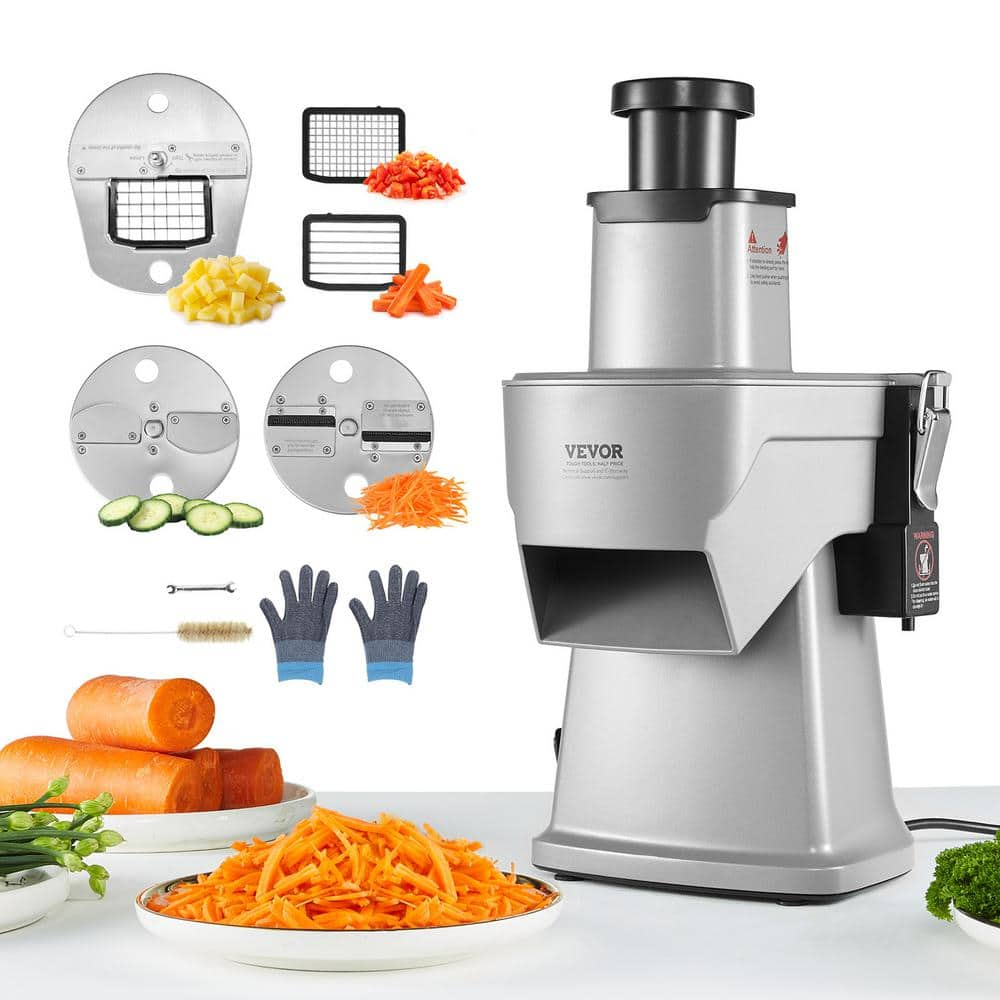 VEVOR Electric Vegetable Slicer 4 in 1 Multifunctional Food Cutter 200Watt Vegetable Chopper for Slicing Shredding Dicing