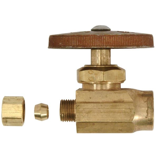 1/2 in. Sweat Inlet x 1/4 in. Compression Outlet Multi-Turn Straight Valve