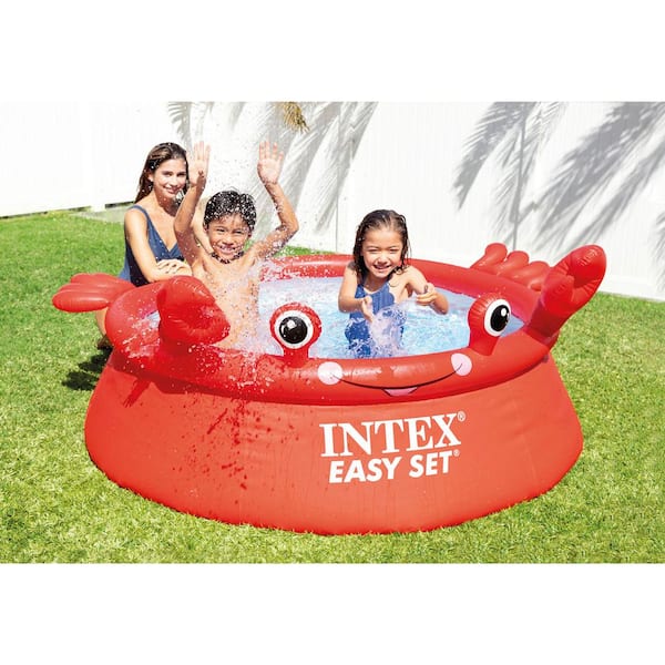 Intex x 20 Round Happy Crab Easy Set Inflatable Ring