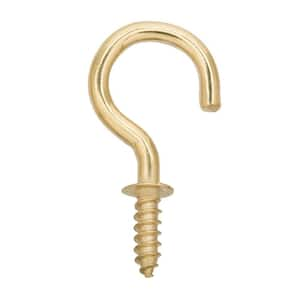 Everbilt 1-1/2 in. Brass-Plated Steel Cup Hooks (2 per Pack) 816941 - The  Home Depot