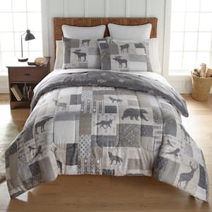 Wyoming 3-Piece Multi-Color Polyester Queen Comforter Set