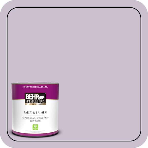 BEHR PREMIUM PLUS 1 qt. #S100-2 Romantic Poetry Eggshell Enamel Low Odor Interior Paint & Primer