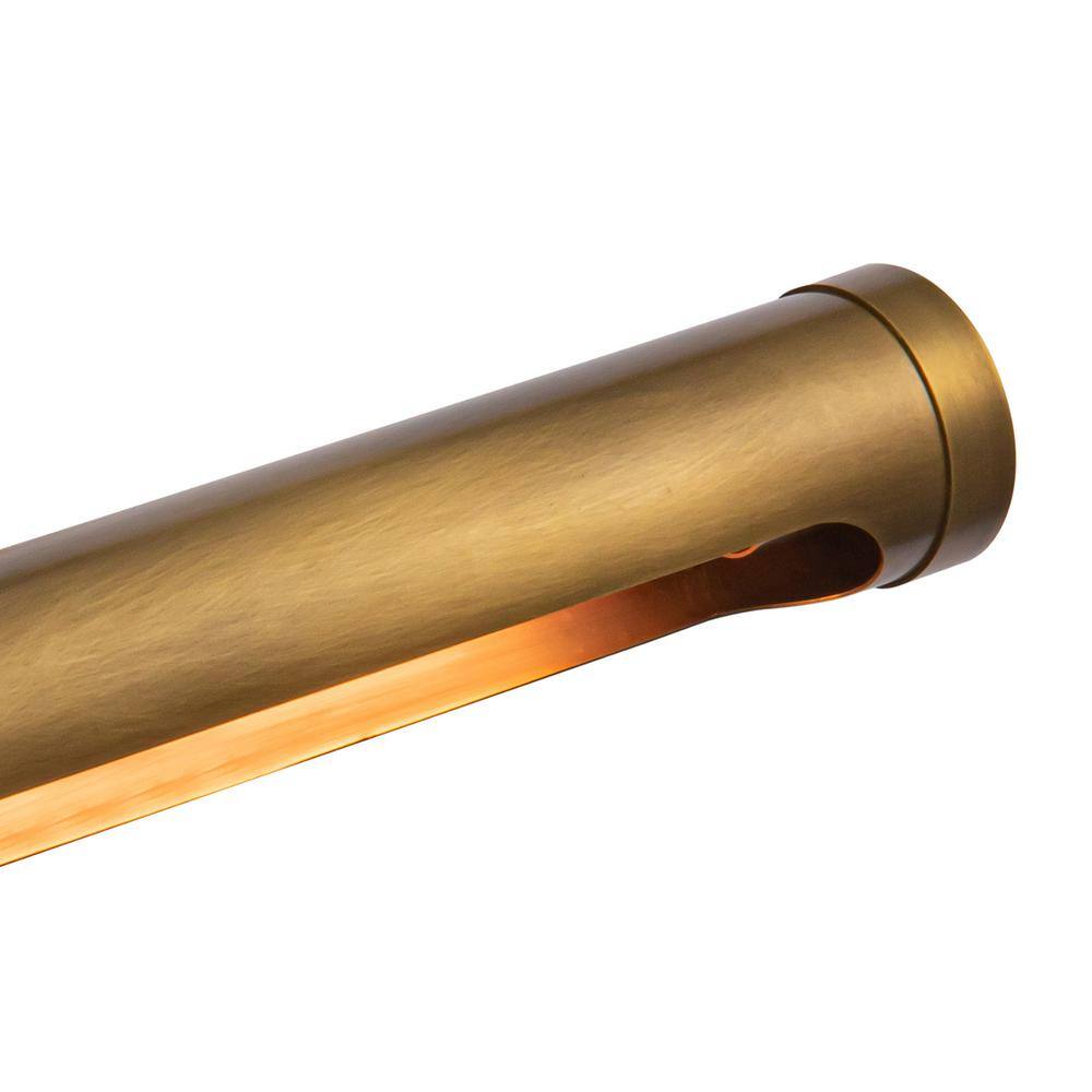 Vintage Brass Industrial Dimmable Electric Wall Light