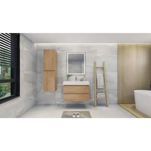Fortune 36 in. W Bath Vanity in New England Oak with Reinforced Acrylic Vanity Top in White with White Basin