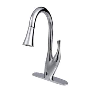 X Series Single-Handle Pull-Down Sprayer Kitchen Faucet in Champagne
