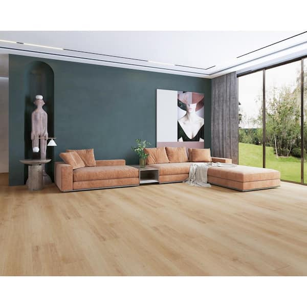 Paragon Renegade Tan 20 MIL x 9 in. W x 60 in. L SPC Waterproof Click Lock Vinyl Plank Flooring (18.71 sq. ft./case)