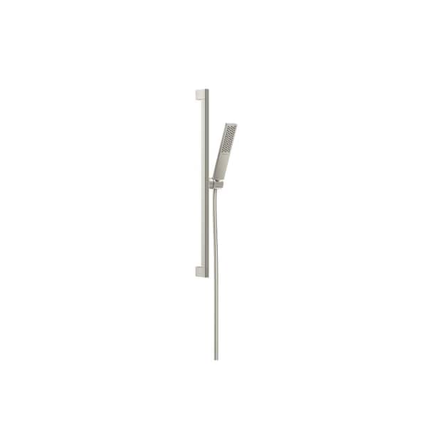 Hansgrohe Pulsify E 1-Spray Wall Bar Shower Set with QuickClean in Brushed Nickel