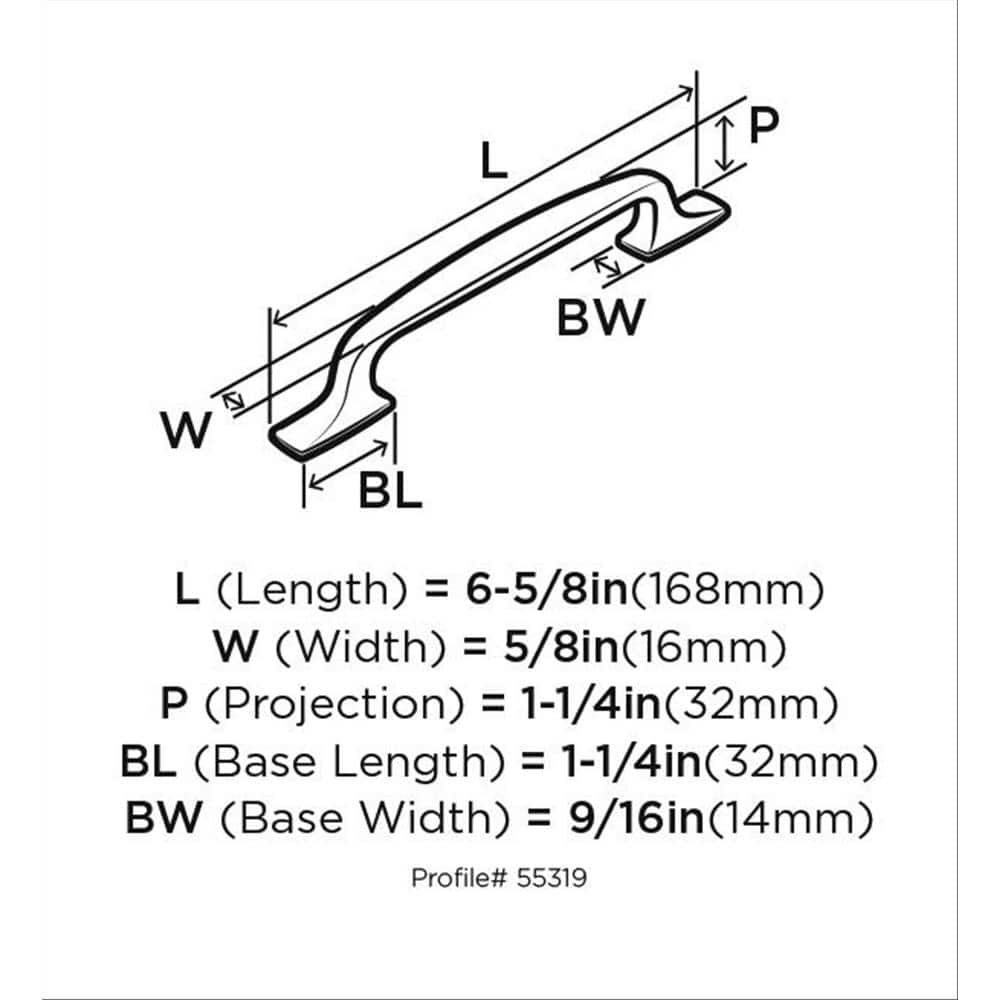Satin Nickel Brushed Cabinet Drawer Pull with Mounting Hardware