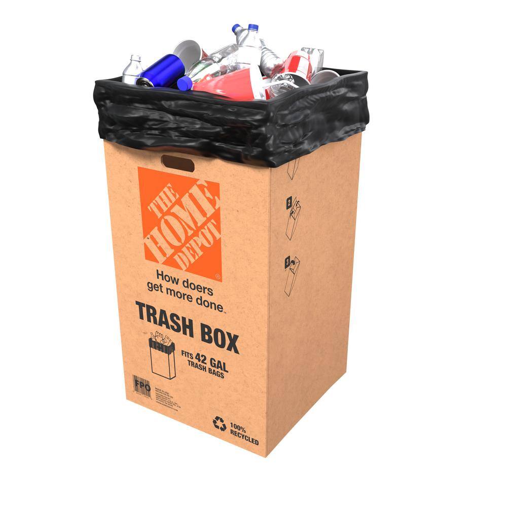 The Home Depot 42 gal. Kraft Disposable Trash Can (16 Pack) TB42GAL