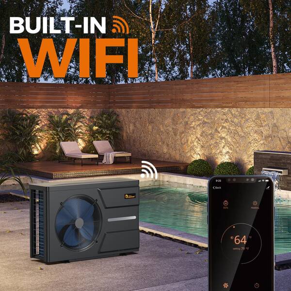 Dr Infrared Heater Full Inverter 65,000 BTU Pool Heat Pump for  In-Ground/Above-Ground Swimming Pools Heater, Wi-Fi Smart Control via APP  DR-650HP - The Home Depot