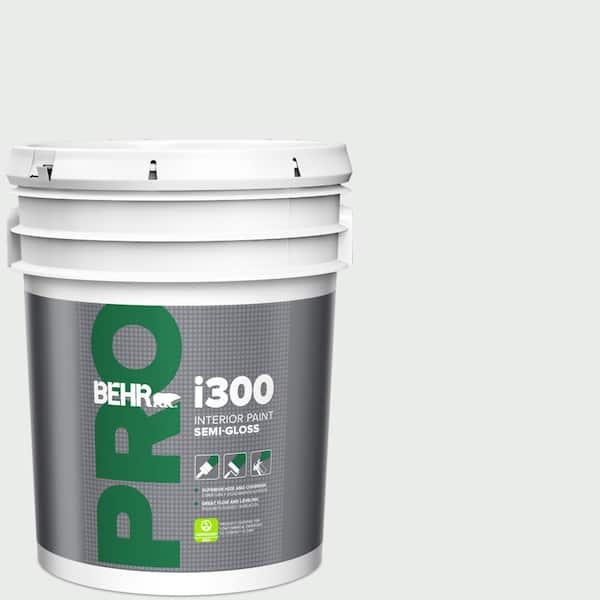 BEHR PRO 5 gal. #W-F-510 Silver Sky Semi-Gloss Interior Paint