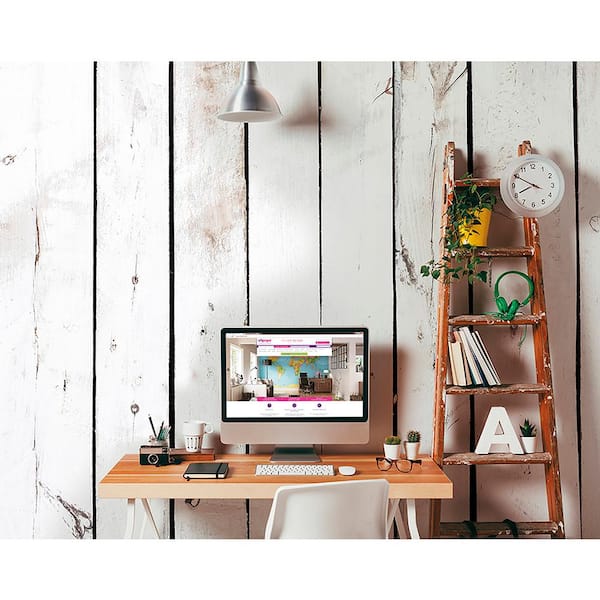Brewster Pale Wood Wall Mural