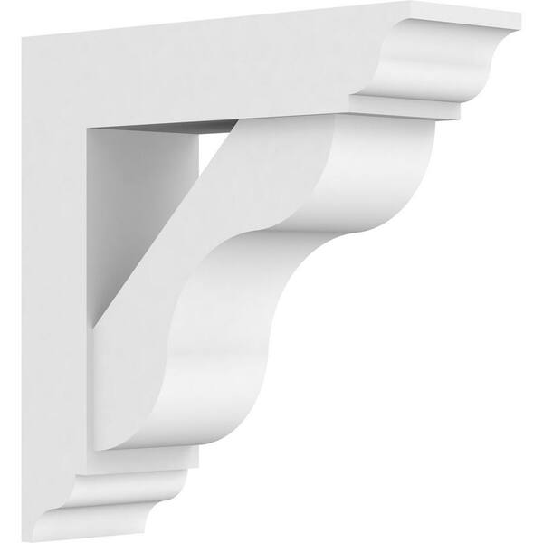 Ekena Millwork Standard Carmel 5 in. W x 16 in. H x 16 in. D Signature Urethane Polyurethane Bracket With Traditional Ends