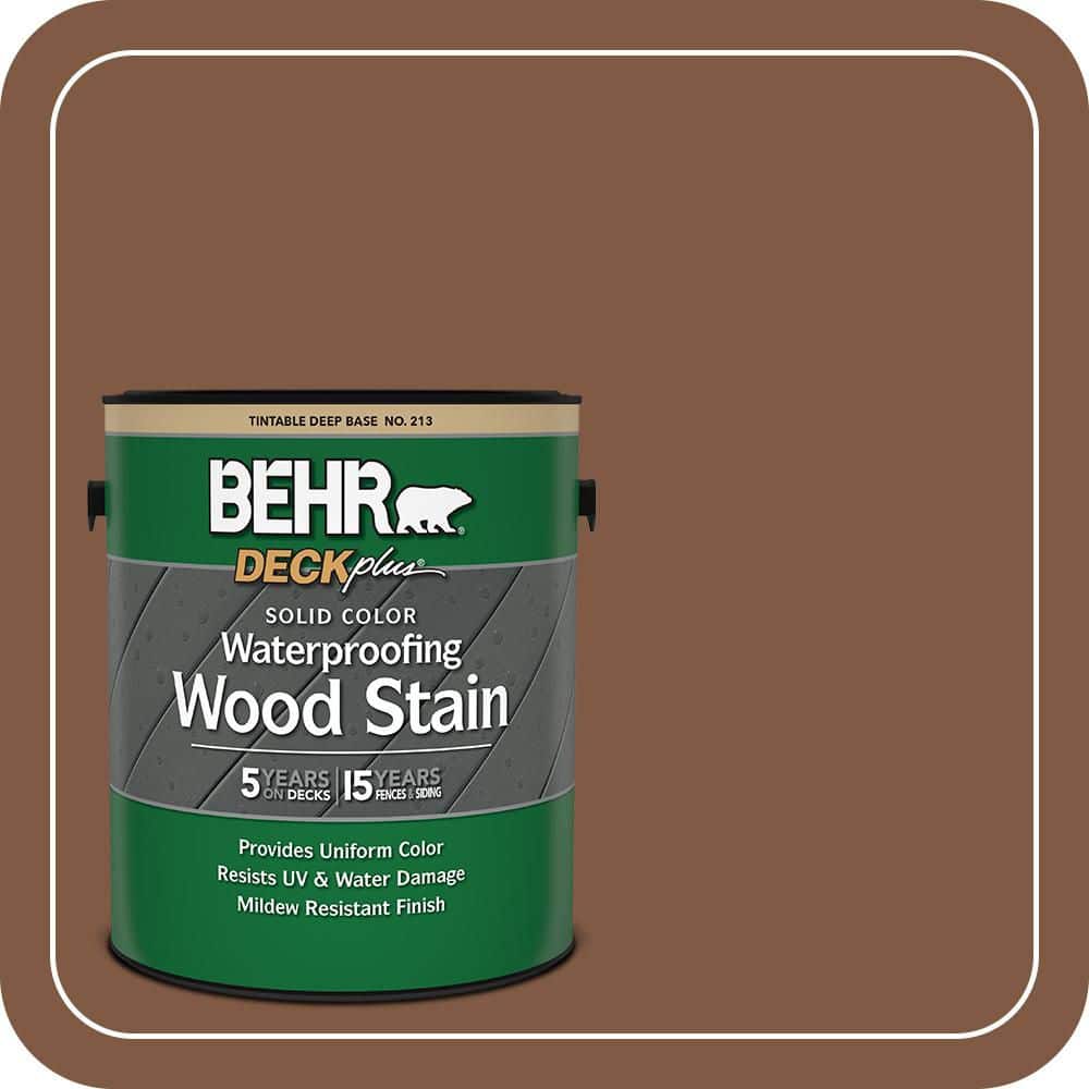 BEHR DECKplus 1 gal. #SC-110 Chestnut Solid Color Waterproofing