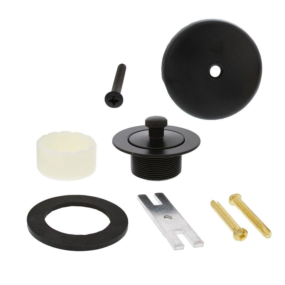 Matte Black 1-Hole Lift and Turn Tub Drain Trim Kit, Includes 2-Hole Conversion Bar price history on PriceWatchPro