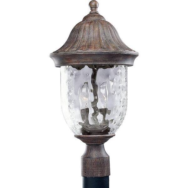 Progress Lighting Coventry Collection Fieldstone 2-Light Outdoor Post Lantern