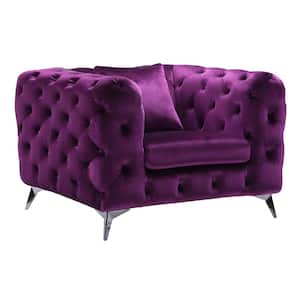 Purple Fabric Atronia Chair